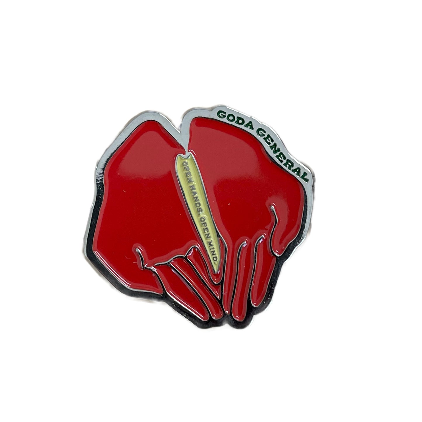 Anthurium Open Hands Enamel Pin