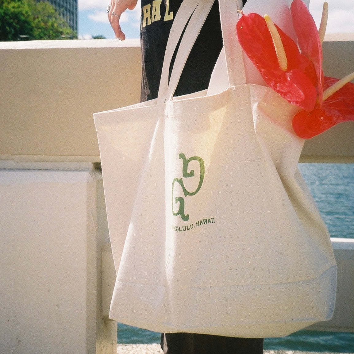 Anthurium Canvas Tote