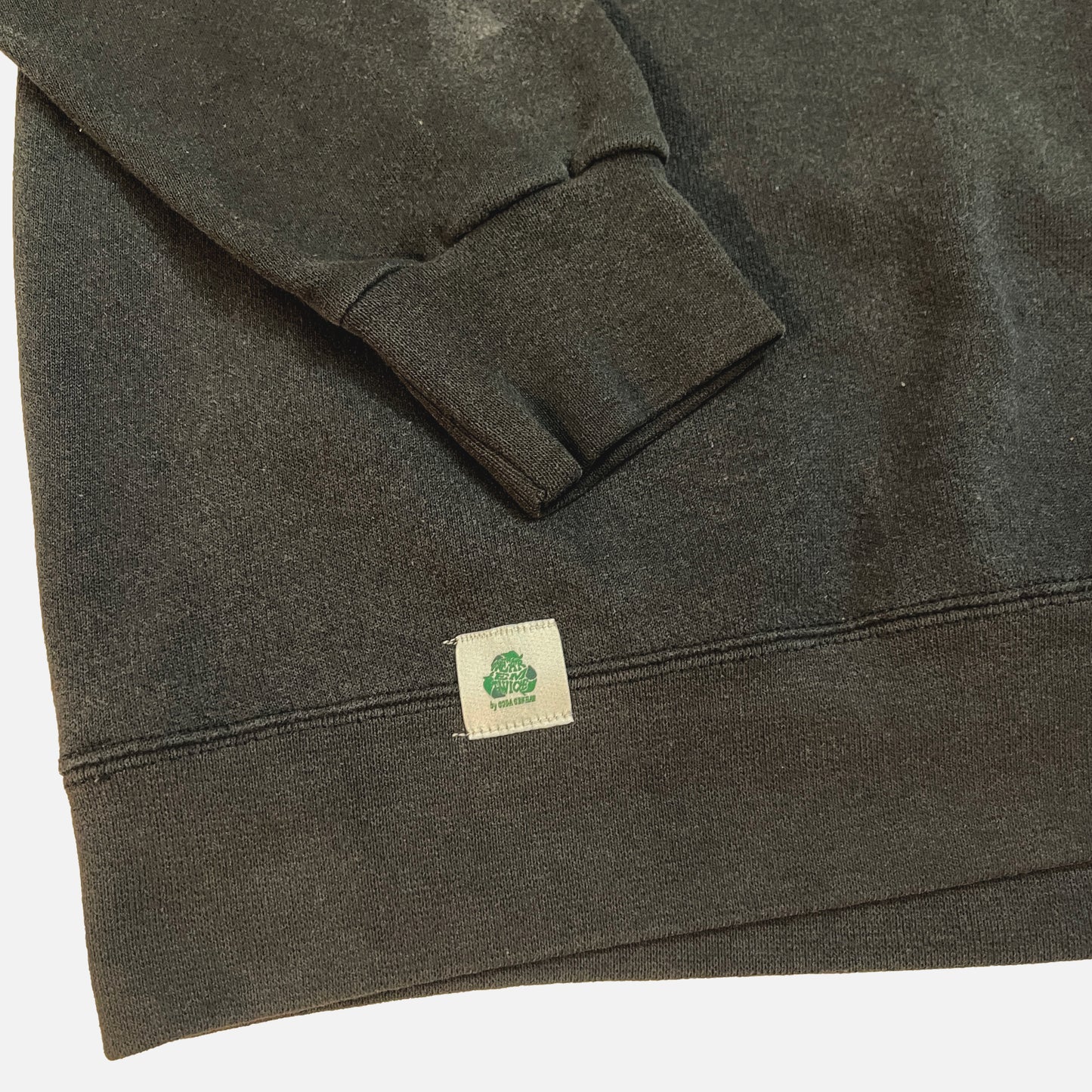 Vintage 90s Faded Black Surf Logo Crewneck sz M