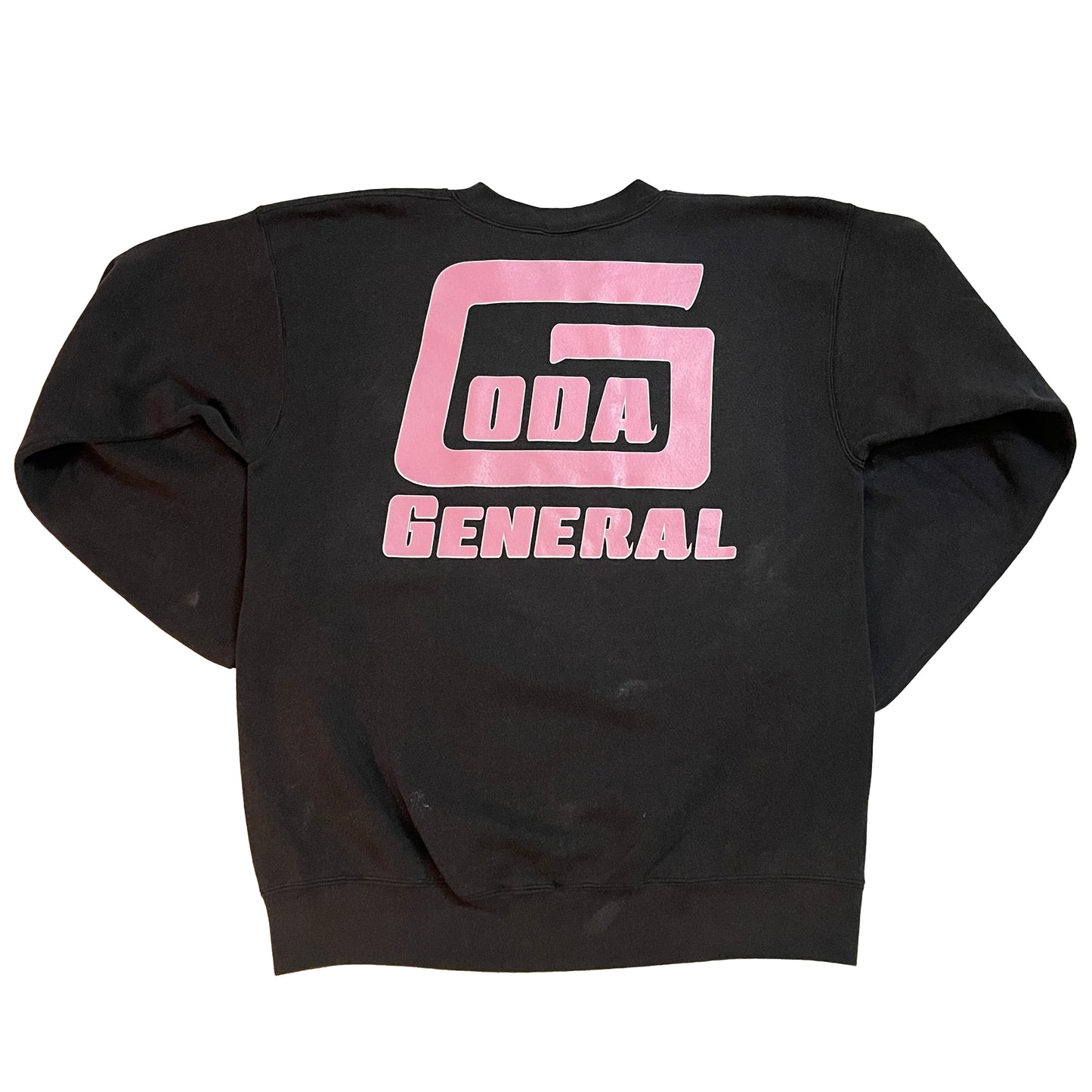 Vintage 90s Faded Black Surf Logo Crewneck sz M