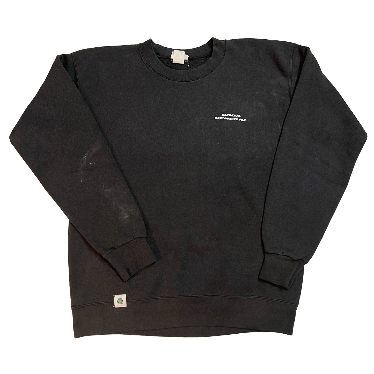 Vintage 90s Faded Black Surf Logo Crewneck sz M